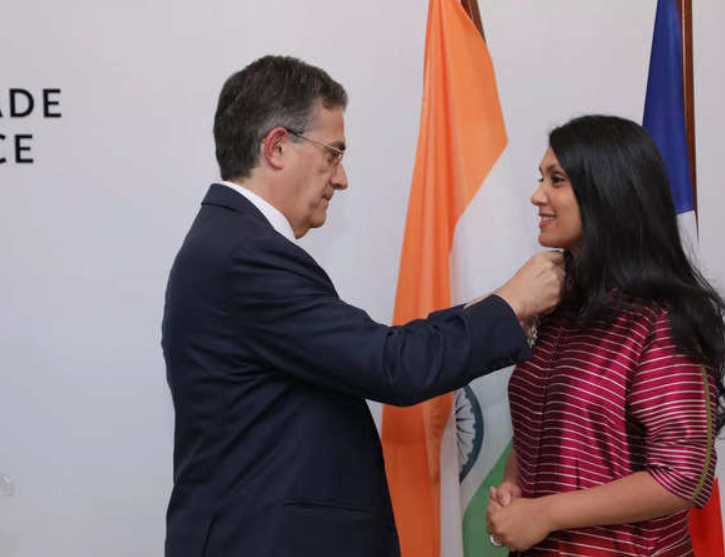 HCLTech chairperson Roshni Nadar Malhotra awarded France’s highest civilian honour.
