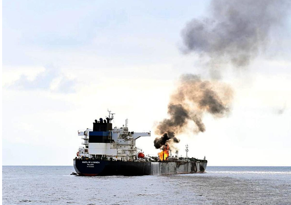Indian ship's captain and crew win 'extraordinary courage' award in Red Sea rescue.