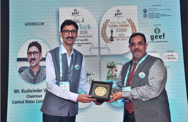 CWC Wins GEEF Global Water Tech Award 2024 for Excellence in Water Management.
