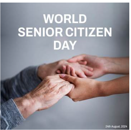 World senior citizen's day is celebrated on 21 August 2024.
