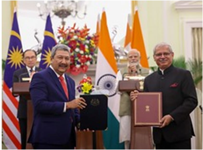 DARPG (Department of Administrative Reforms and Public Grievances) Signs MoU with Malaysia for Five-Year Cooperation in Digital Governance Systems.
