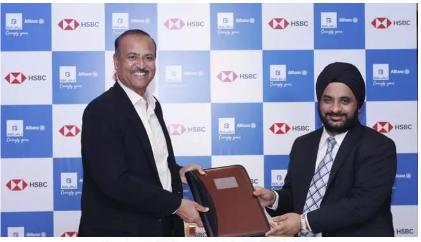 Bajaj Allianz General Insurance and HSBC India (Hongkong and Shanghai Banking Corporation) Form Bancassurance Partnership to Expand Product Reach.