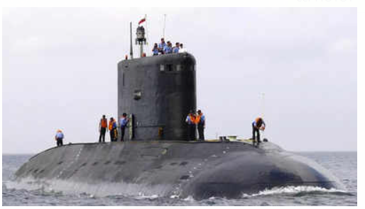 Indian Navy Commissions Indian Naval Design Arihant-Class Submarine in Visakhapatnam.
