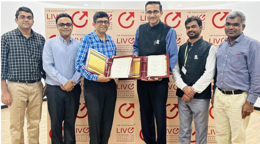 Indian Institute of Management Kozhikode (IIMK) LIVE and Reserve Bank Innovation Hub (RBIH) Sign Memorandum of Understanding to Promote Innovation and Research in FinTech Sector.