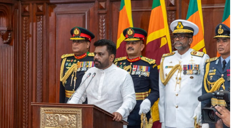 Marxist Leader Anura Kumara Dissanayake Sworn in as the 9th President of Sri Lanka.
