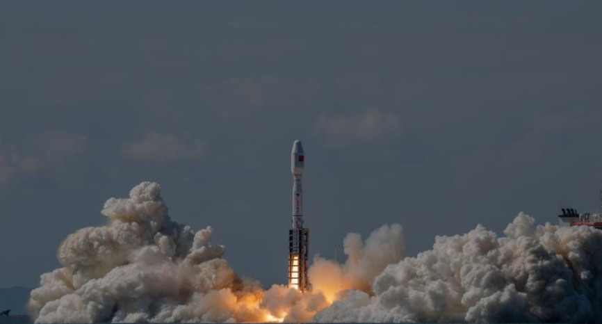 China's Smart Dragon-3 Rocket Launches 8 Satellites from the Sea.
