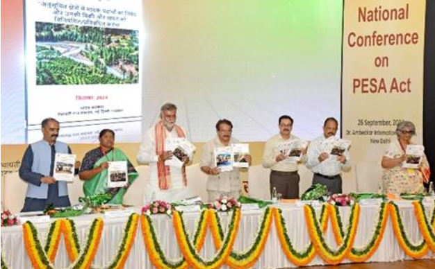 MoS Prof. S. P. Singh Baghel inaugurates National Conference on PESA Act in New Delhi.