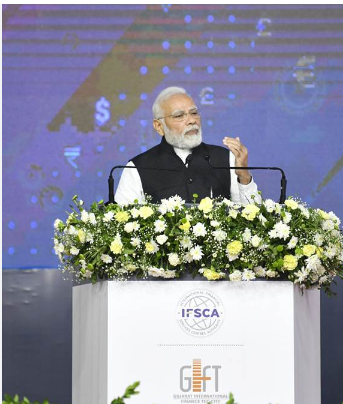 Prime Minister Modi Launches International Financial Services Centre (IFSC) Single Window System Developed by Digital Empowerment Ventures (DEV).