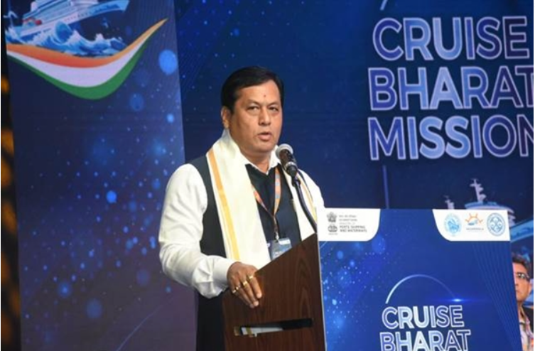 MoPSW  Sarbananda Sonowal Launches Cruise Bharat Mission.

