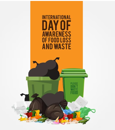 International day of awareness of food loss and waste is celebrated on 29 September 2024.
