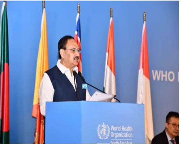 Union Health Minister JP Nadda addressed the 77th session of the WHO Regional Committee for the South-East Asia Region.