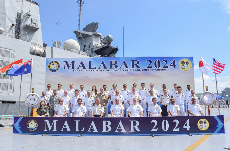 India, Japan, the US, and Australia conducted the 28th Malabar Naval Exercise off the Indian coast.
