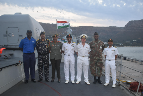 INS Talwar has arrived in South Africa to participate in IBSAMAR VIII.