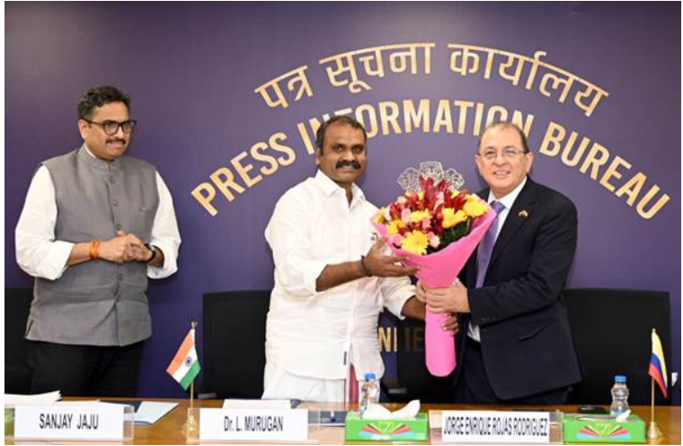 Colombia has become the 17th country to sign an audio-visual co-production agreement with India.