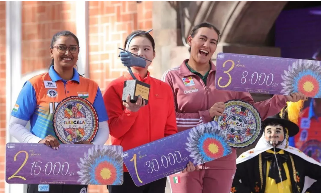 Deepika Kumari Clinches Silver Medal at Archery World Cup Final 2024.
