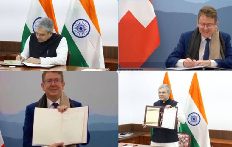 Indian Railways Signs MoU with Switzerland for Technical Collaboration.
