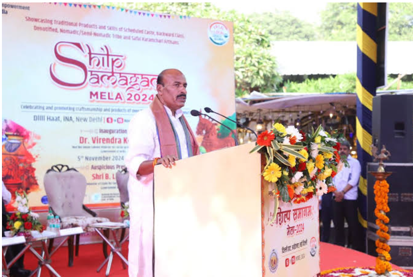 Union Minister Dr. Virendra Kumar inaugurates 'Shilp Samagam Mela 2024' and launches 'TULIP' brand.