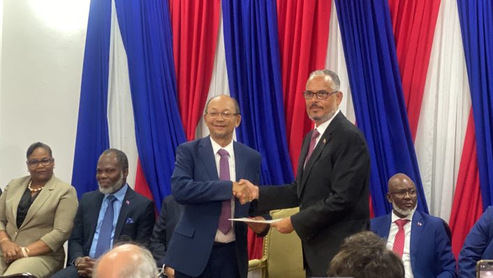 Alix Didier Fils-Aime Takes Oath as Interim Prime Minister of Haiti.

