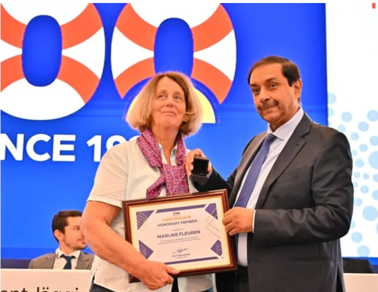 Marijke Fleuren Receives International Hockey Federation (FIH) Honorary Member Award.
