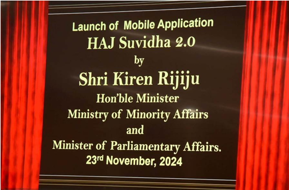 Union Minister Kiren Rijiju inaugurates Conference of State and UT Haj Committee Chairpersons in New Delhi and Launches Haj Suvidha App 2.0.