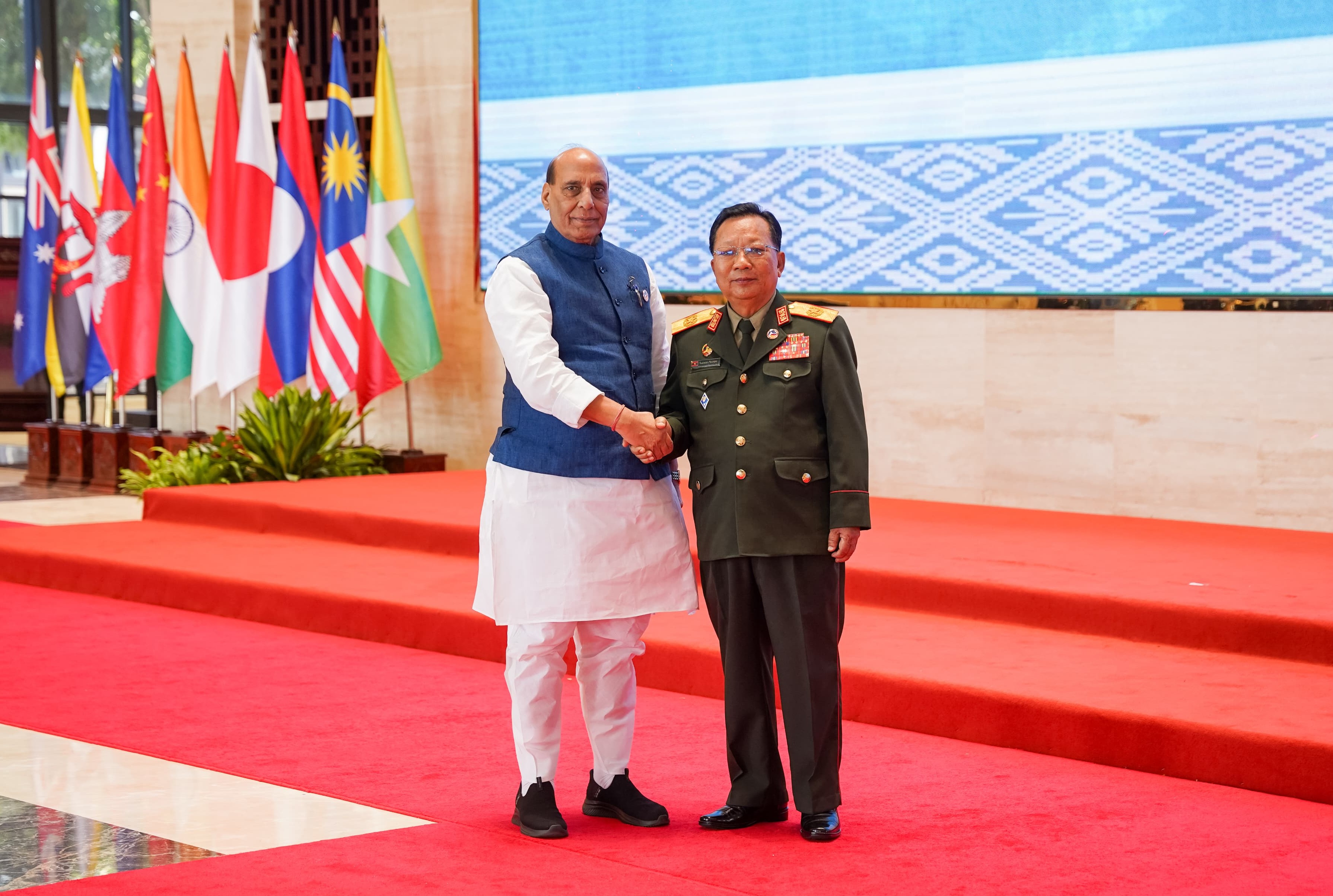 The 11th ASEAN Defense Ministers' Meeting Plus held in Vientiane, Lao PDR.
