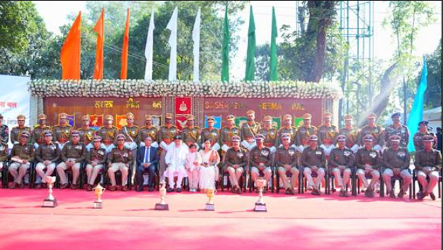 Union Minister Amit Shah Participates in Sashastra Seema Bal (SSB)'s 61st Raising Day Celebration in West Bengal.