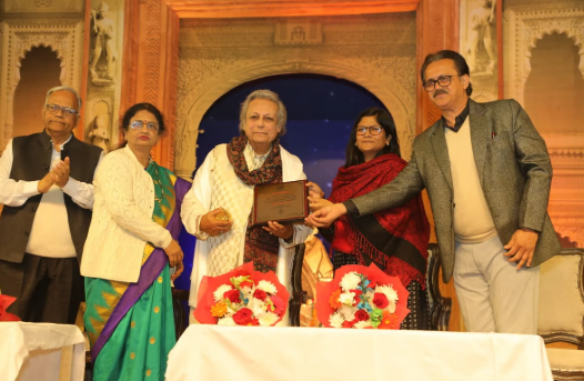 At Tansen Samaroh 2024, Pt. Swapan Chaudhuri was honored with the Rashtriya Tansen Samman and Sanand Nyas received the Mansingh Tomar Award.