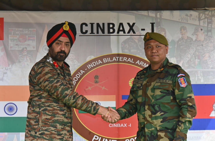 Indian Army and Cambodian Army Join Forces for First Edition of Exercise CINBAX.
