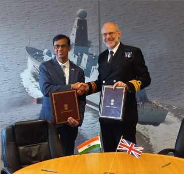 India and the UK Sign Agreement to Develop Electric Propulsion Systems for Naval Ships.