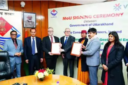 Uttarakhand has signed a Memorandum of Understanding (MoU) with Verkis of Iceland for the development of geothermal energy.