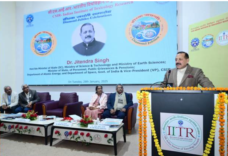 Dr. Jitendra Singh Celebrates CSIR-IITR's Diamond Jubilee in Lucknow, Uttar Pradesh.