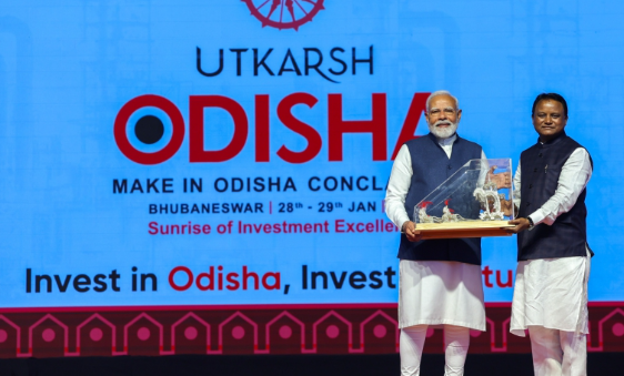 PM Narendra Modi Inaugurates 'Utkarsh Odisha - Make in Odisha Conclave 2025' in Bhubaneswar.