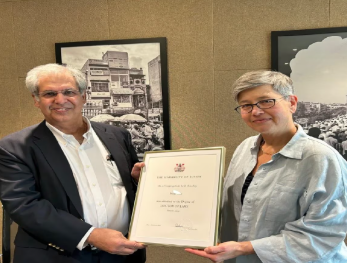 Noel Naval Tata Awarded Honorary Doctorate by University of Sussex.
