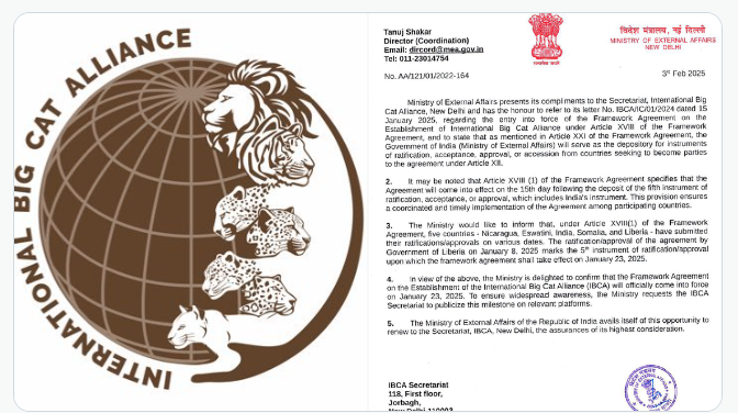 MEA Recognizes IBCA as an Inter-Governmental International Organization.