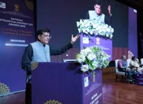 Union Minister Piyush Goyal Presents National Intellectual Property Awards 2024.