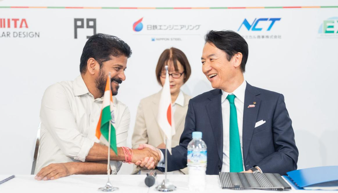 Telangana Partners with Japanese Companies to Develop Eco Town in Hyderabad.