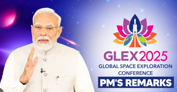 PM Modi Reveals India’s Vision for Space at GLEX 2025.
