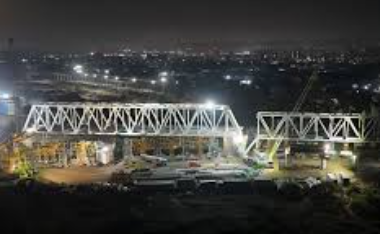 DFCCIL Unveils India's Longest Rail Flyover Girder at Kalamboli, Maharashtra.