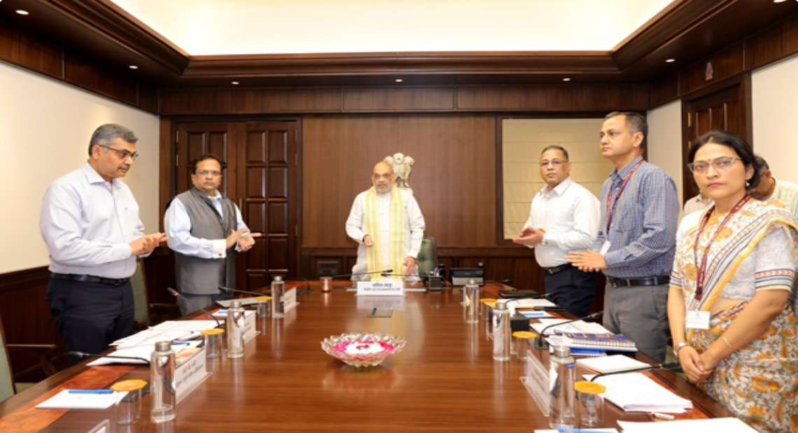 Union Minister Amit Shah Unveils New OCI Portal in New Delhi.