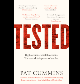 Australian Cricket Captain Pat Cummins Releases New Book ‘Tested: The Remarkable Power of Resolve’.