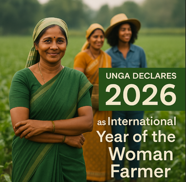 UNGA Declares 2026 as International Year of the Woman Farmer.