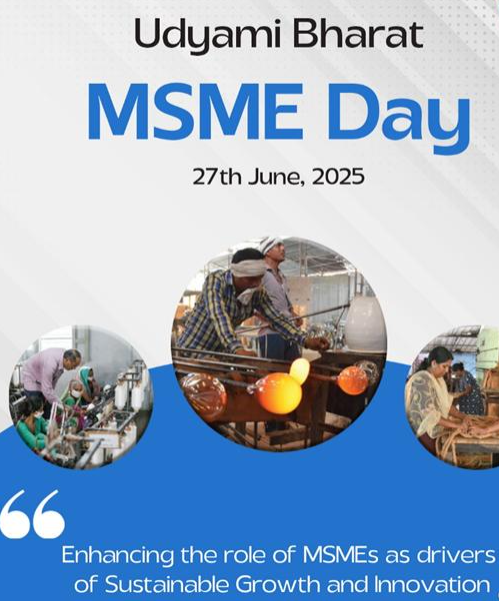 India Observes MSME Day 2025 on June 27 to Honour Small Businesses Driving Growth.
