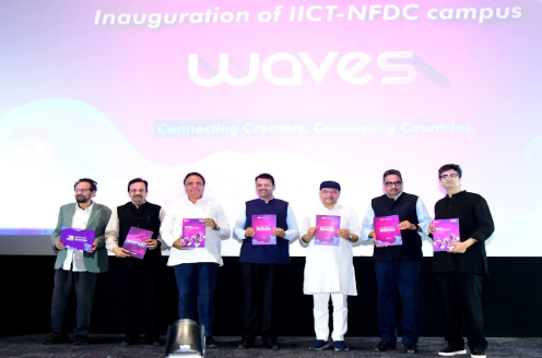 Union Minister Ashwini Vaishnaw and Maharashtra CM Inaugurate First IICT Campus at NFDC Complex, Mumbai.