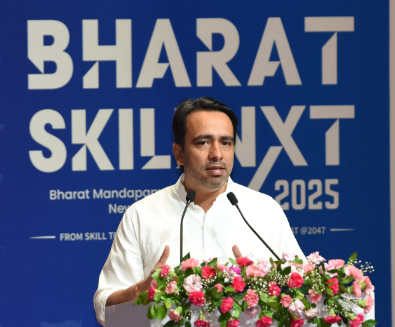 India Marks 10 Years of Skill India Mission with Bharat SkillNxt 2025 Launch at Bharat Mandapam, Delhi.