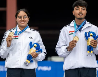 India Secures First-Ever Gold in Archery at FISU World University Games 2025.