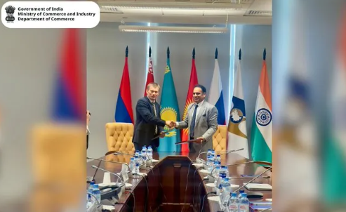 India and Eurasian Economic Union (EAEU) Sign Terms of Reference (ToR) to Launch Free Trade Agreement (FTA) Negotiations.