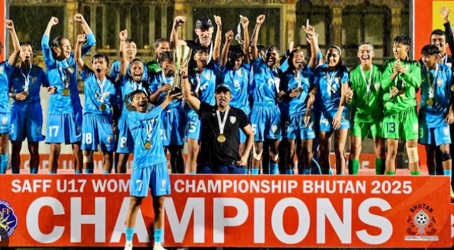 India Dominates 2025 SAFF U-17 Women’s Championship in Bhutan and Seals Title with Commanding Win.