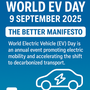 World EV Day 2025 Observed Globally on 9 September.
