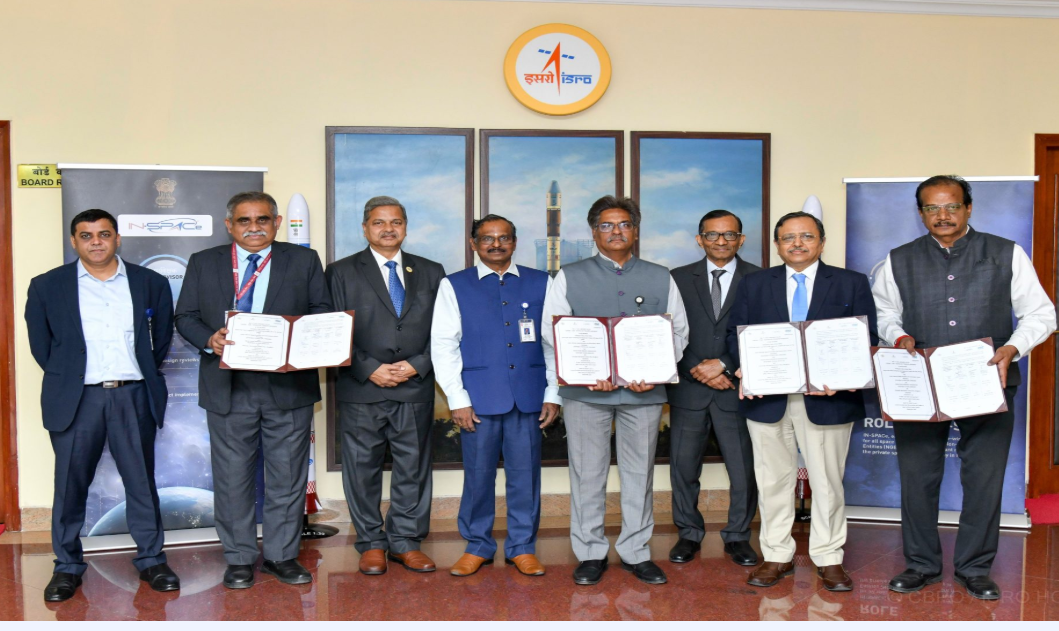 HAL Signs Technology Transfer Agreement with ISRO, IN-SPACe, and NSIL for Small Satellite Launch Vehicle (SSLV).