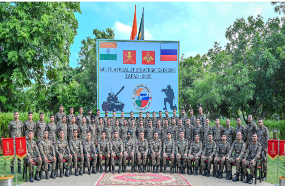 India Participated in 9th Edition of Zapad 2025 Military Exercise in Russia and Belarus.
